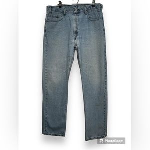 Vintage Levi’s 505 Jeans Mens 38x32 Straight Leg Light Wash Blue Denim